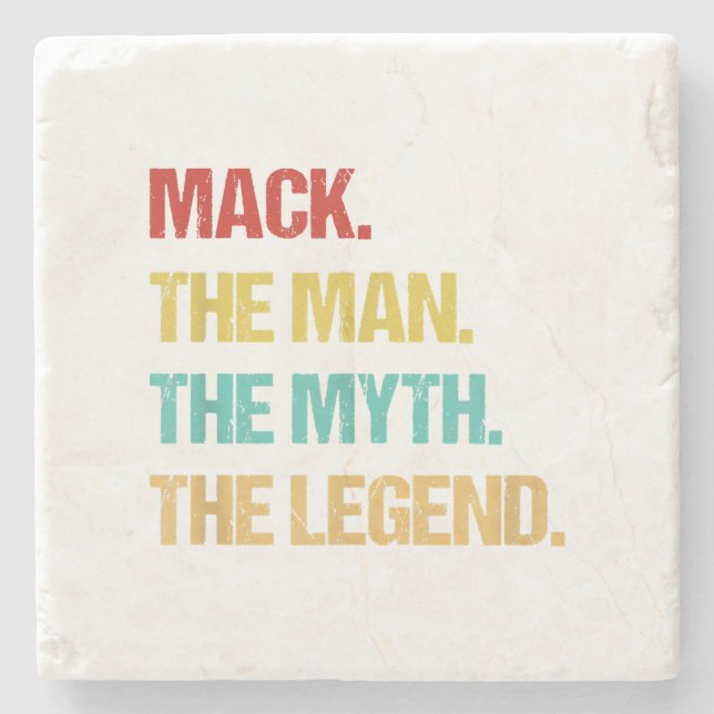 Mens Mack The Man The Myth The Legend Steinuntersetzer (Vorderseite)