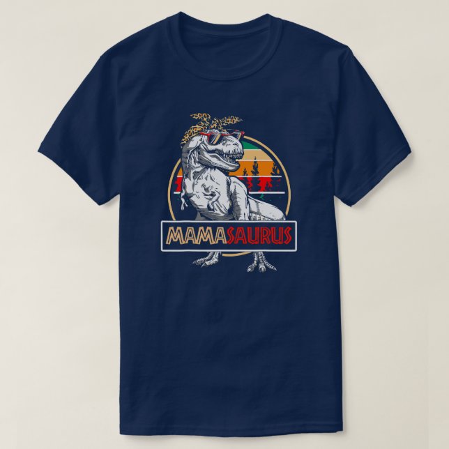 Mens Mamasaurus T Rex Dinosaur Mama Saurus Family T-Shirt (Design vorne)