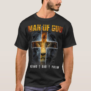 Mens Man of God Husband Vater Papaw T-Shirt