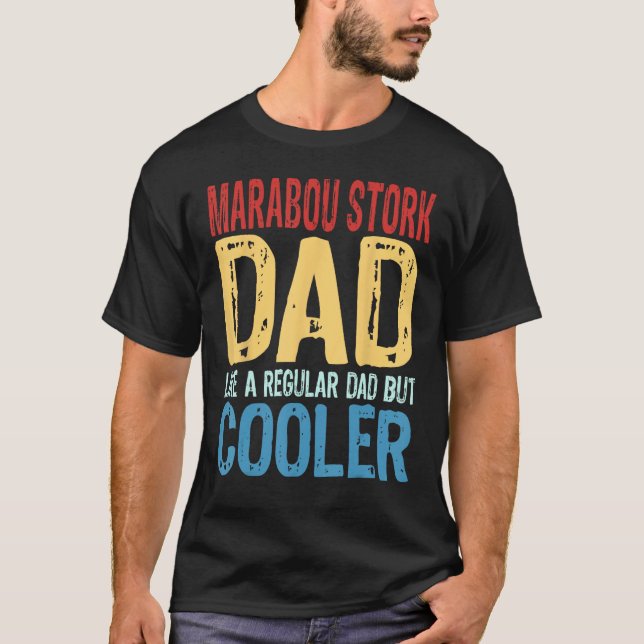 Mens Marabou Stork Vater Wie ein regelmäßiger Vate T-Shirt (Vorderseite)