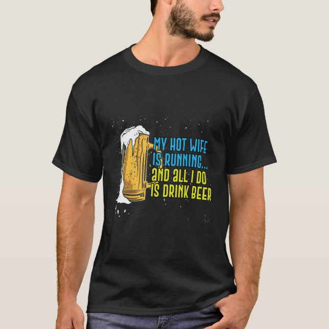 Mens Marathon Running und Cross Country Runner Bie T-Shirt (Vorderseite)