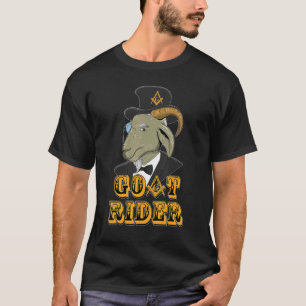 Mens Mason Goat Rider Groatness über die ganze Zei T-Shirt