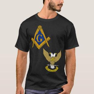 Mens Mason Scottish Rite Split T Shirt Masonic T-S