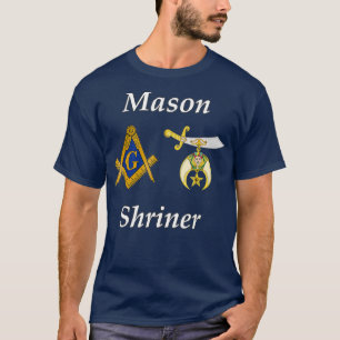 Mens Masonic Shriner Split T Mason Shrine Noble T-Shirt