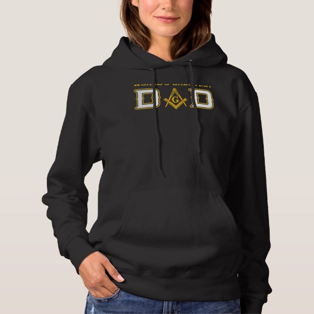 Mens Masonic Welts größter Vater Freemason Vater Hoodie (Vorderseite)