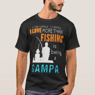 Mens mehr als Liebe Angeln Gampa Spezielle Karte T-Shirt