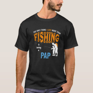 Mens mehr als Liebe Fishing Pap Special Opa T-Shirt