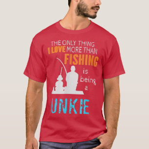 Mens mehr als Liebe Fishing Unkie Special Uncle T-Shirt