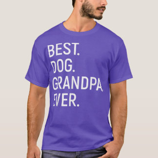 Mens Meilleur chien grand-père jamais Tshirt chien