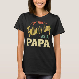 Mens mein erster Vater als Papa 2023 neue Firmen T-Shirt
