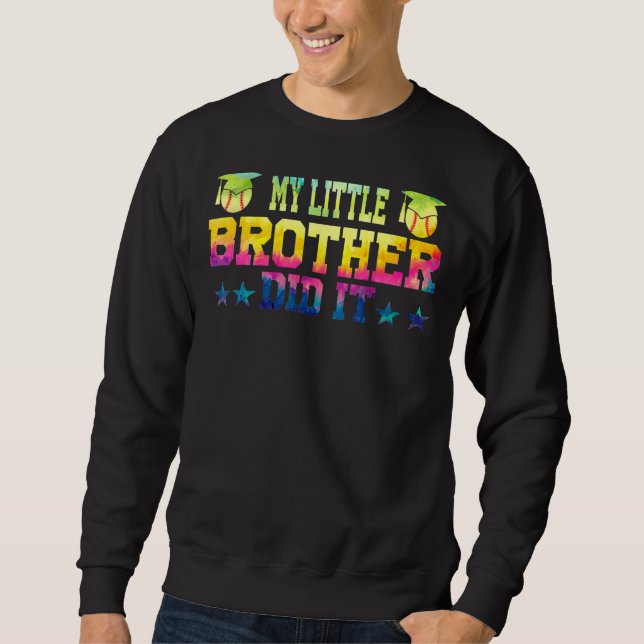 Mens mein kleiner Bruder hat es Senior 1 Sweatshirt (Vorderseite)