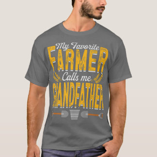 Mens Mein Lieblings-Bauer nennt mich Großvater Far T-Shirt