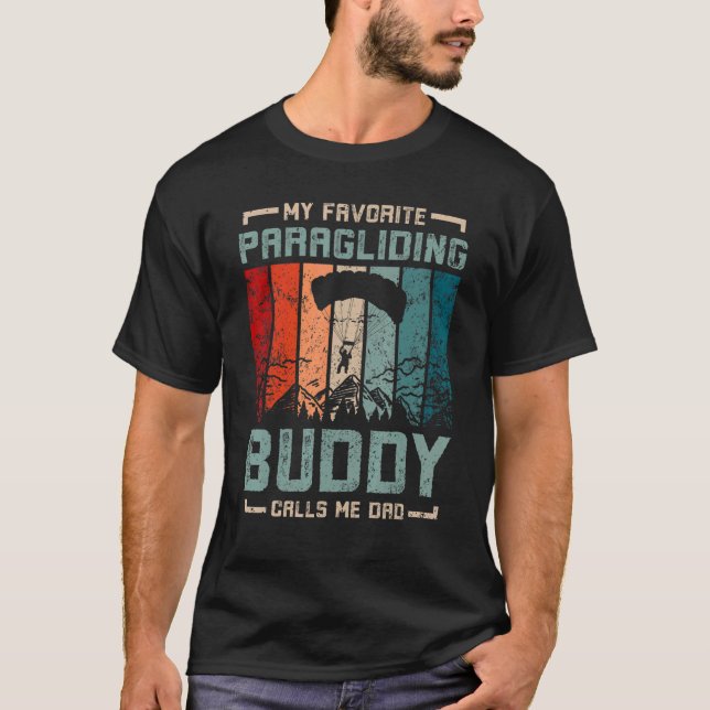 Mens Mein Lieblings-Gleitschirmflieger nennt mich  T-Shirt (Vorderseite)