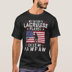 Mens Mein Lieblings-Lacrosse-Player ruft mich Pawp T-Shirt