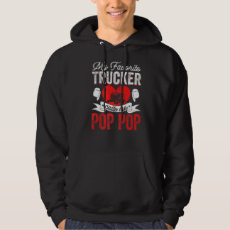 Mens Mein Lieblings-LKW nennt mich Pop Pop Truckin Hoodie
