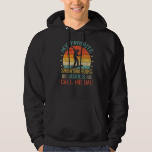 Mens Mein Lieblings-Snowboarder-Spieler nennt mich Hoodie