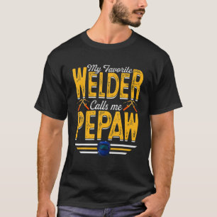 Mens Mein Lieblings-Welder nennt mich Pepaw-Schwei T-Shirt