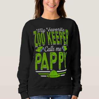 Mens mein Lieblings-Zoohalter nennt mich Papptiere Sweatshirt