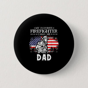 Mens Mein Lieblingsfeuerwehrmann nennt mich Vater  Button