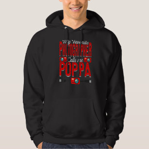 Mens mein Lieblingsfotograf nennt mich Poppa Camer Hoodie