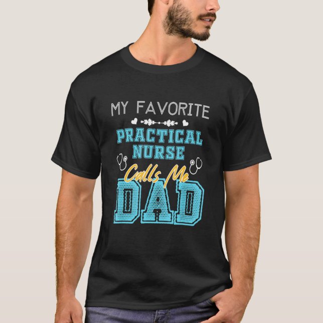 Mens mein Lieblingskrankenschwester nennt mich Vat T-Shirt (Vorderseite)
