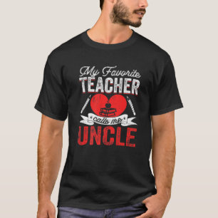 Mens Mein Lieblingslehrer nennt mich Onkel lehren T-Shirt