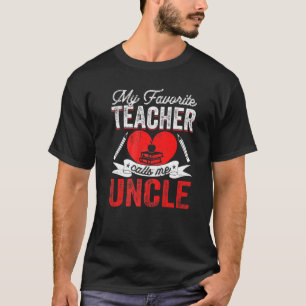 Mens Mein Lieblingslehrer nennt mich Onkel lehren T-Shirt