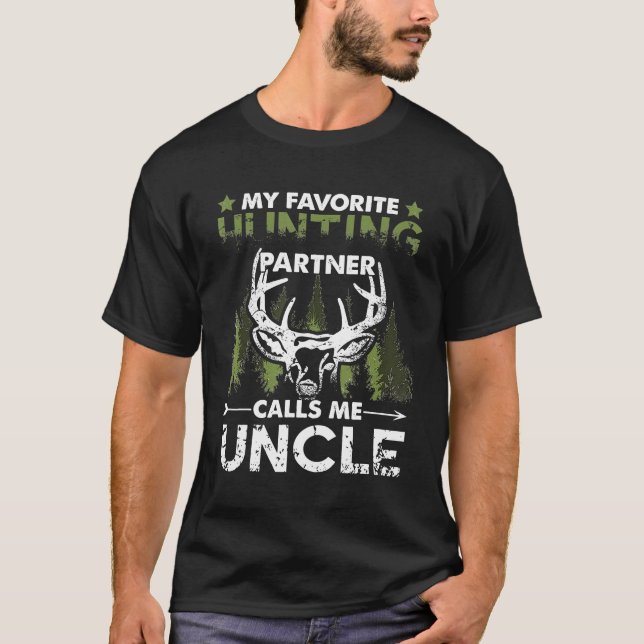Mens Mein Lieblingspartner nennt mich Onkel T-Shirt (Vorderseite)