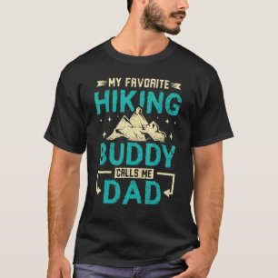 Mens Mein liebster Wanderfreund nennt mich Papa T-Shirt