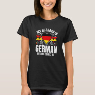 Mens mein Mann ist deutsche Stolperflagge Heritage T-Shirt