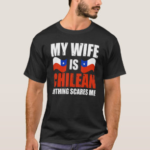 Mens meine Ehefrau ist chilenisch nichts interessi T-Shirt