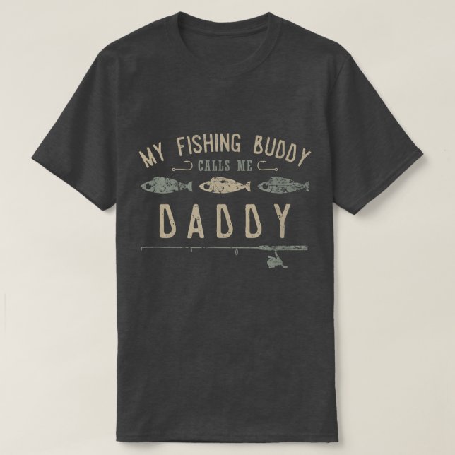 Mens, meine Fischbuddies nennen mich Daddy, Niedli T-Shirt (Design vorne)