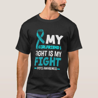 Mens Meine Freundin kämpft mit meinen Kampfflugzeu T-Shirt