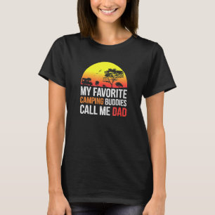 Mens Meine Lieblings-Camping-Buddies nennen mich V T-Shirt