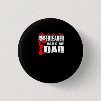 Mens Meine Lieblings-Cheerleader nennt mich Vater Button