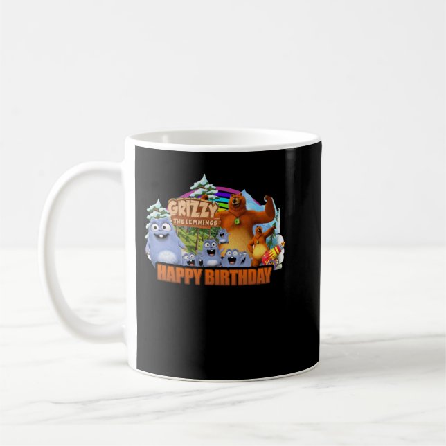 Mens meine Lieblings-Grizzy und Lemminge lustige K Kaffeetasse (Links)