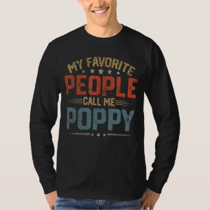 Mens meine Lieblings-Leute nennen mich Mohn Retro T-Shirt