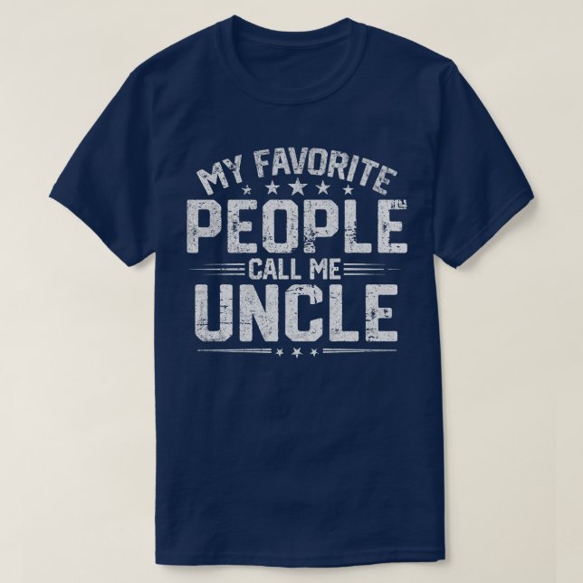 Mens meine Lieblings-Leute nennen mich Onkel lusti T-Shirt (Design vorne)