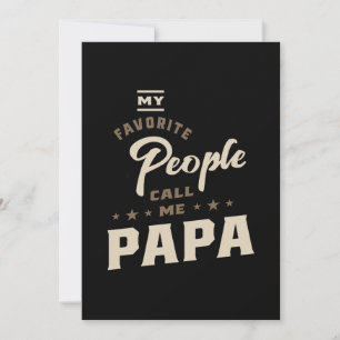 Mens Meine Lieblings-Leute nennen mich Papa-Gesche Dankeskarte