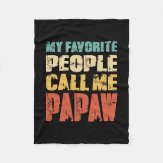 Mens Meine Lieblings-Leute nennen mich Papaw Funny Fleecedecke