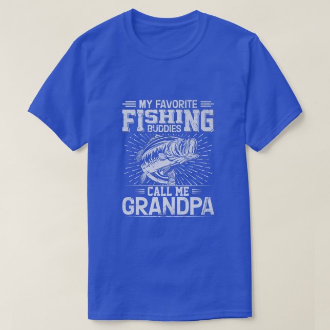 Mens meine Lieblingsfischbuddies nennen mich Opa F T-Shirt (Design vorne)