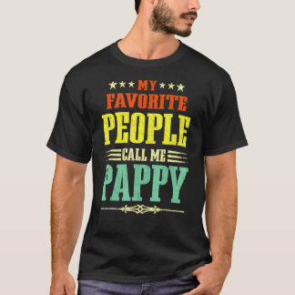 Mens Meine Lieblingsmenschen nennen mich Pappy Vin T-Shirt
