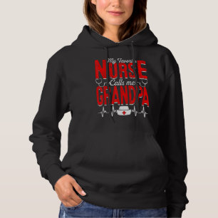 Mens meine Lieblingsnahrung nennt mich Opa Nursing Hoodie