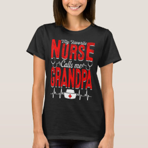 Mens meine Lieblingsnahrung nennt mich Opa Nursing T-Shirt