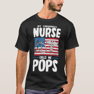 Mens meine Lieblingsnahrung nennt mich Pop Kranken T-Shirt