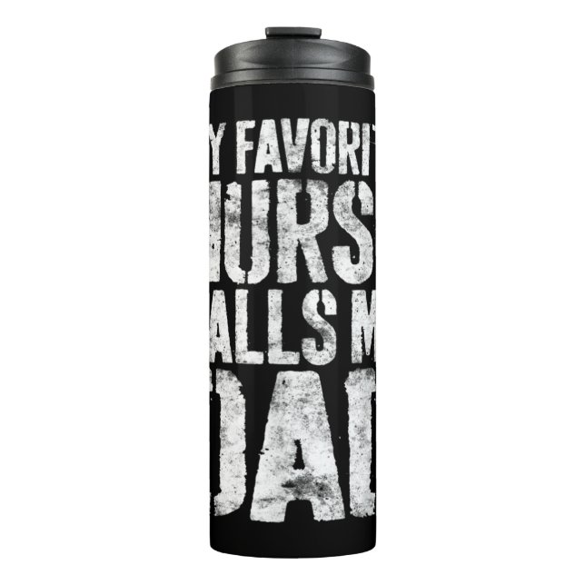 Mens meine Lieblingsnahrung nennt mich Vater Vater Thermosbecher (Vorderseite)