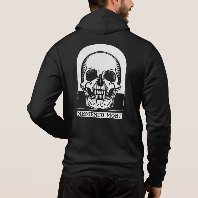 Men's Memento Mori Full-Zip Hoodie (Rückseite)