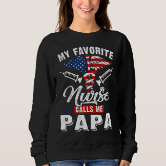 Mens Men Meine Lieblings-Krankenschwester nennt mi Sweatshirt