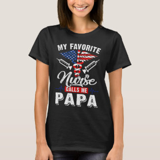 Mens Men Meine Lieblings-Krankenschwester nennt mi T-Shirt