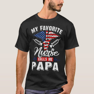 Mens Men Meine Lieblings-Krankenschwester nennt mi T-Shirt